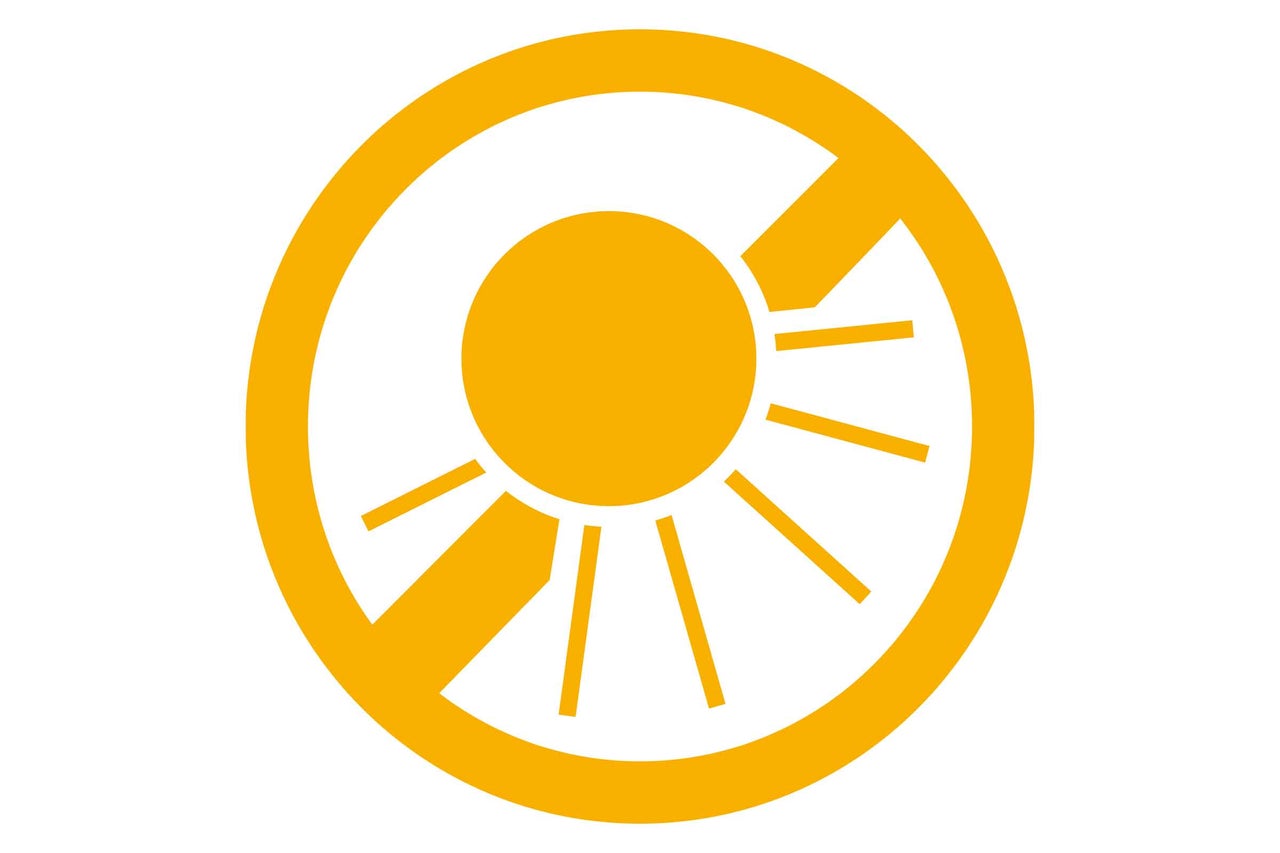 Symbole pour protéger contre la lumière directe du soleil