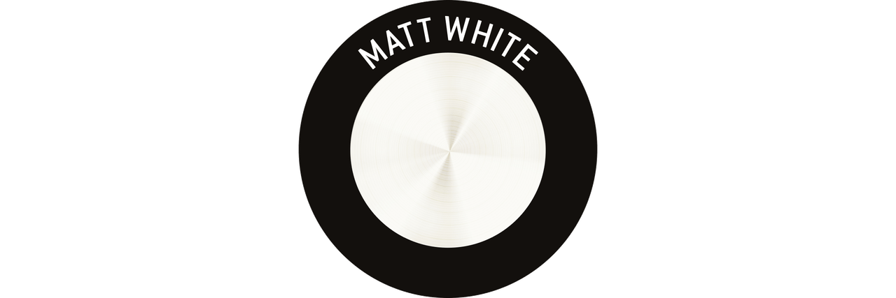 Mattweiss Farbmuster