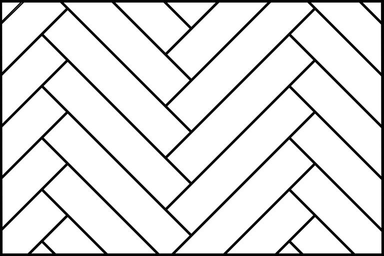 Illustration d'un motif à chevrons