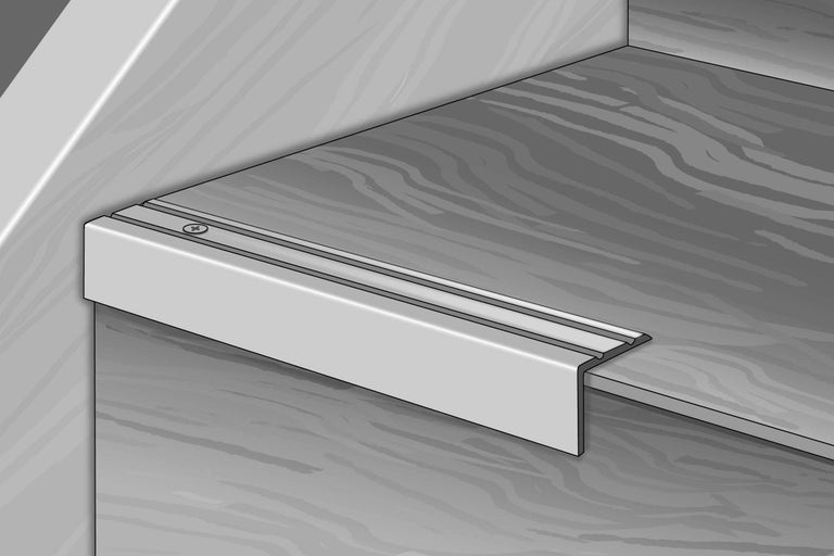 Profil für Treppenkante zum Schrauben