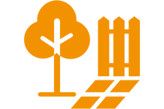 Orangefarbener Hintergrund