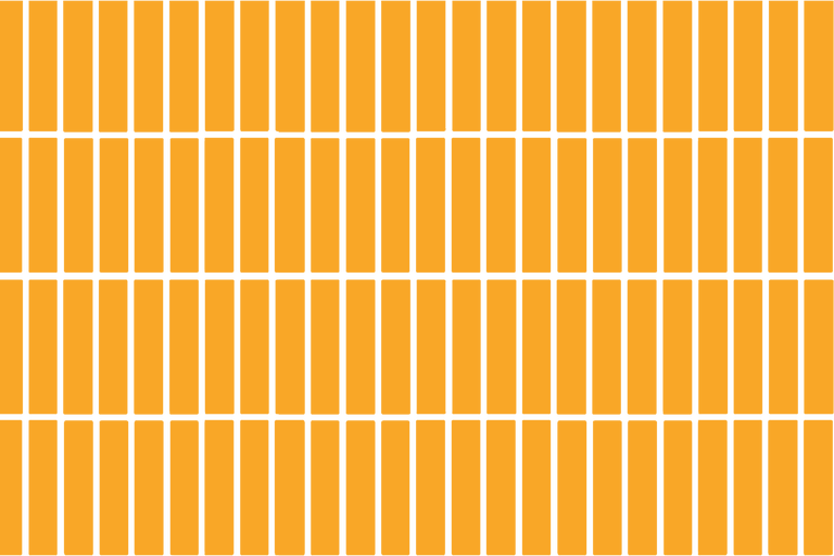 Disposition de carreaux rectangulaires