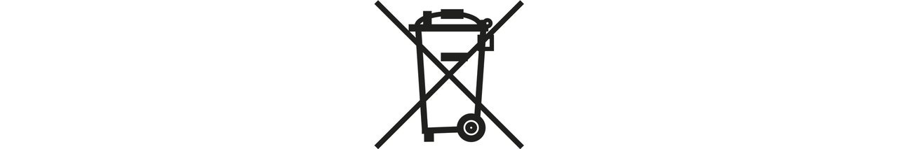 Symbol für Elektrogeräte Entsorgung