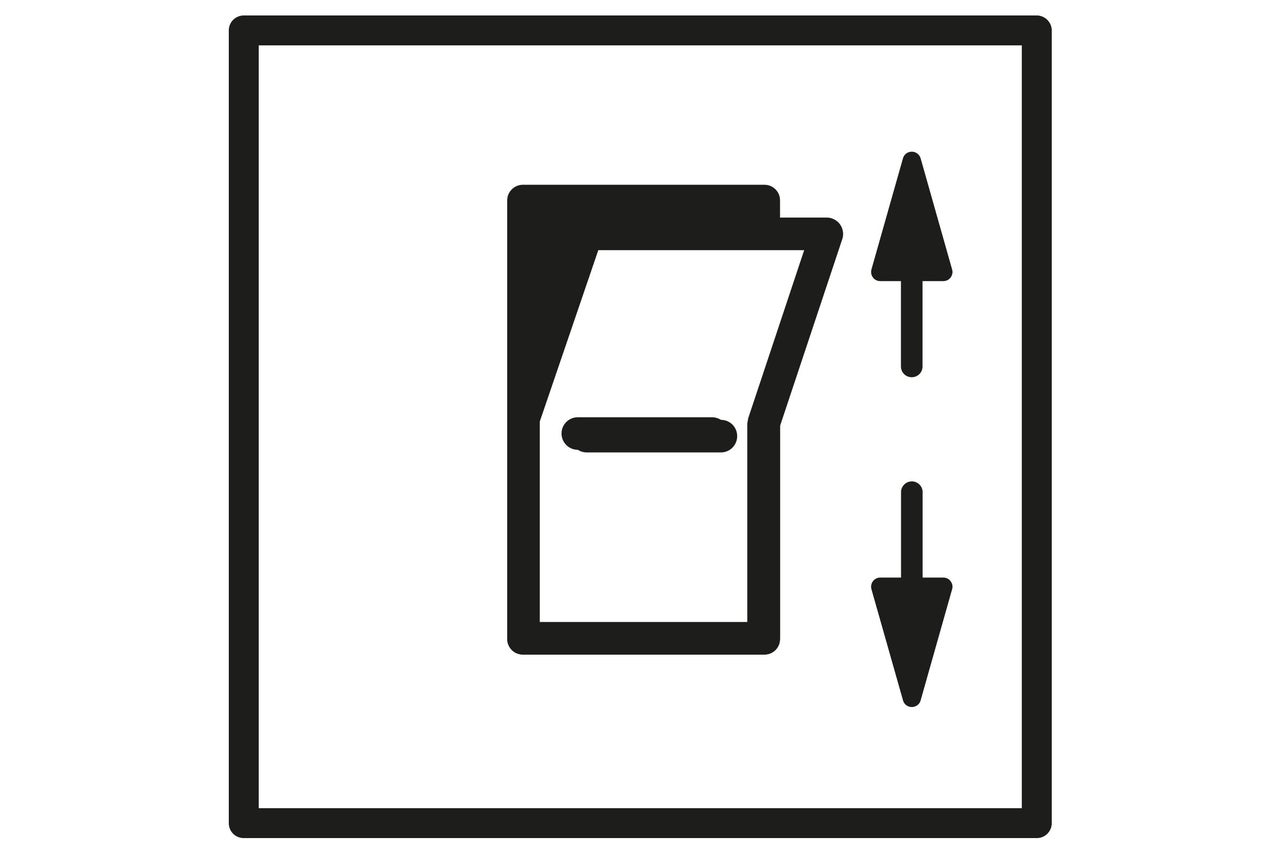 Symbole pour commande de volet roulant