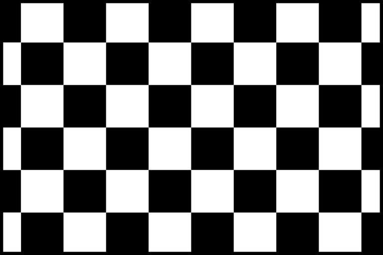 Motif en damier avec des cases carrées.