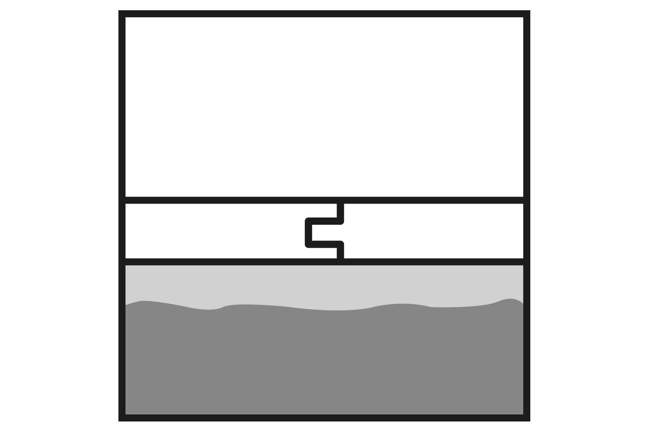 Symbole pour évacuation avec siphon