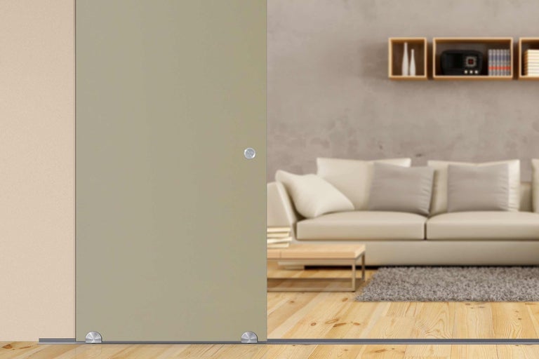 Glasschiebetür in einem Wohnzimmer