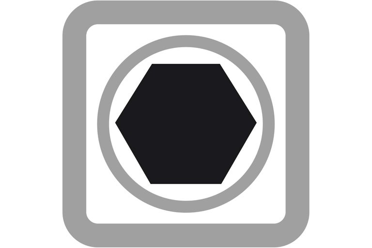Symbole six pans creux