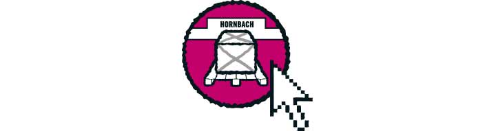 Logo Hornbach avec curseur de souris