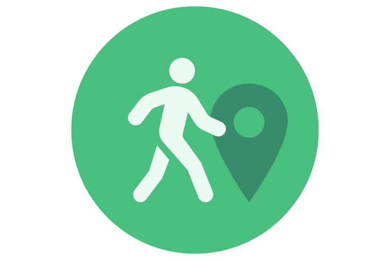 Symbole pour la navigation piétonne