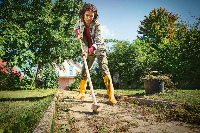 Unkraut aus Fugen entfernen