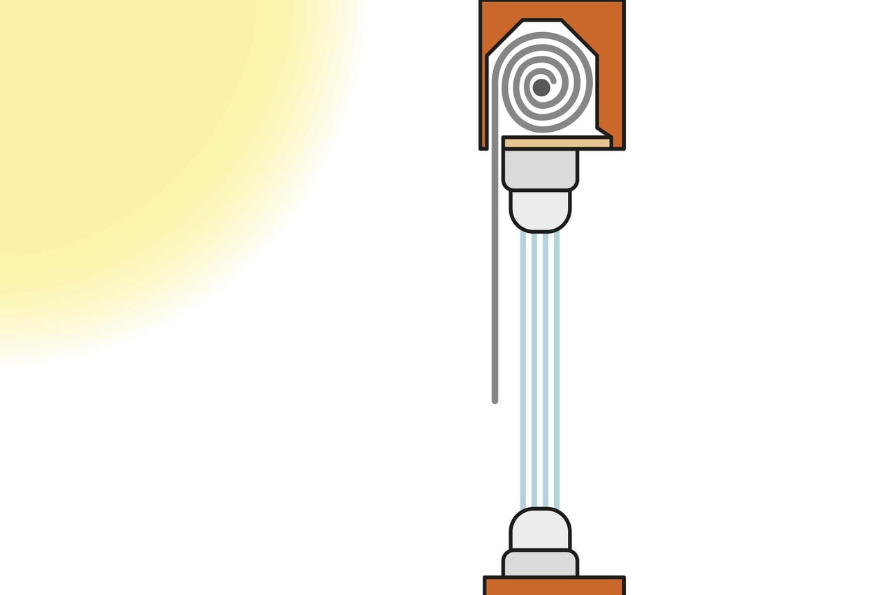 Illustration d'une construction de volet roulant
