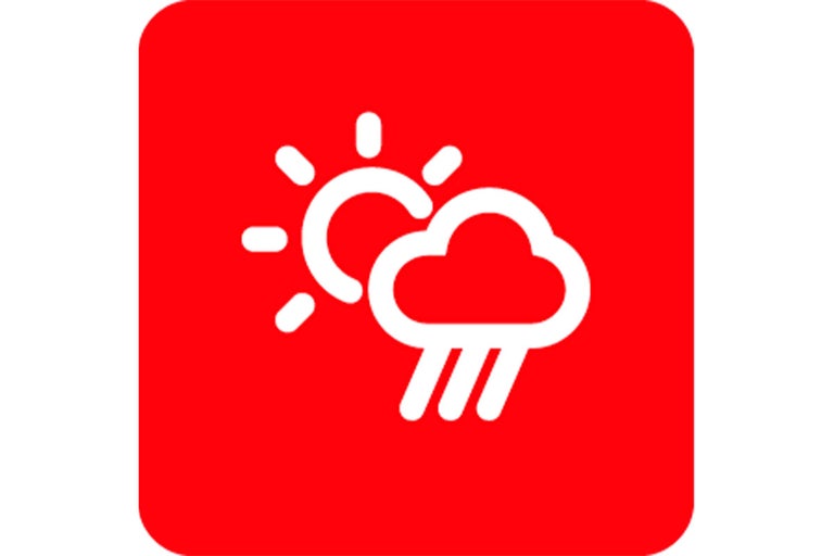 Symbole pour temps ensoleillé et pluvieux