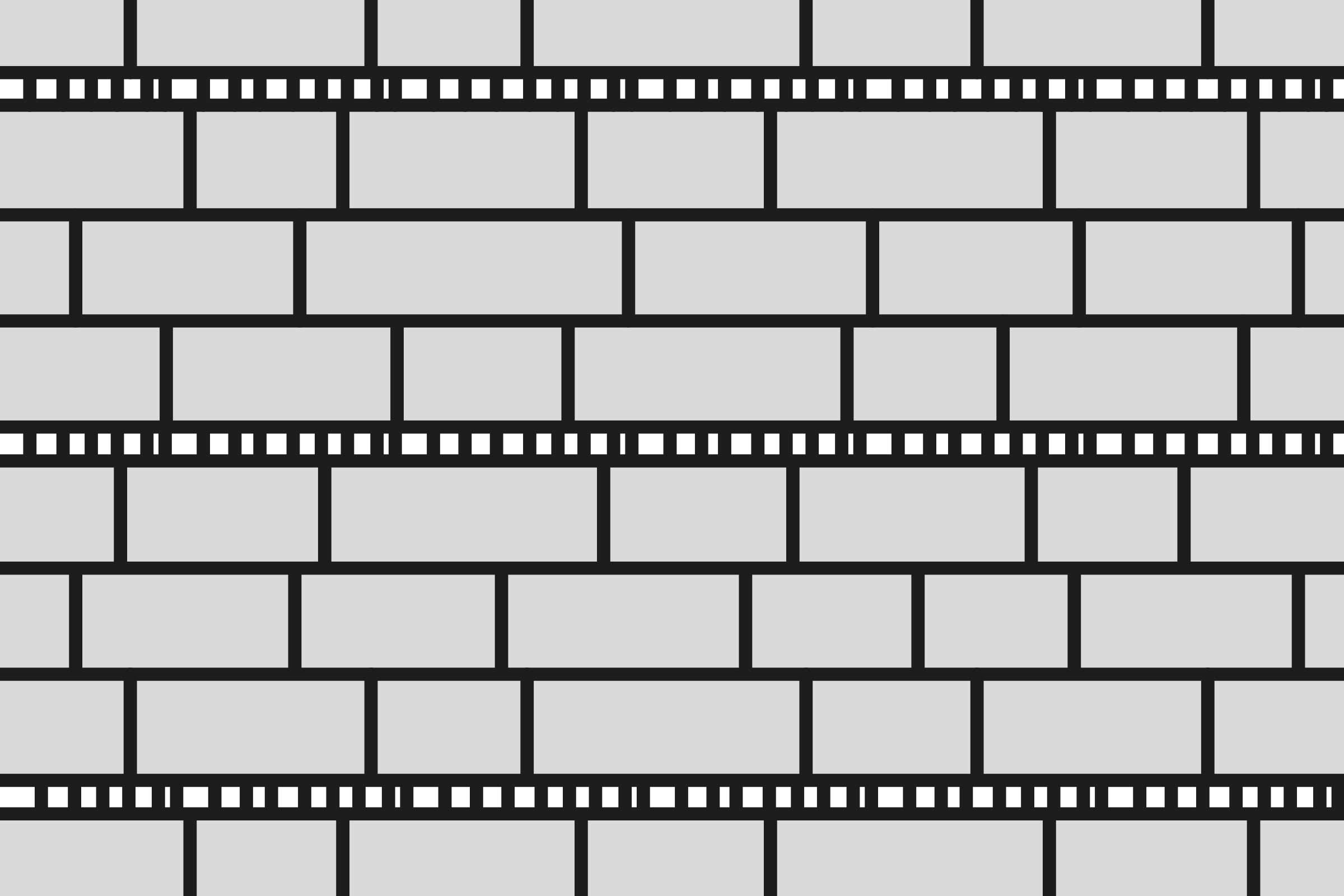 Illustration einer Backsteinmauer mit Fugenband