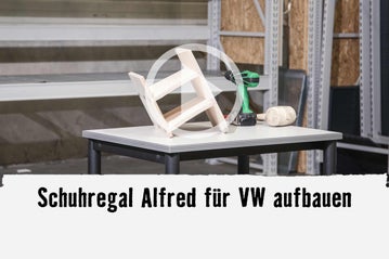 Bau eines Schuhregals mit Werkzeug