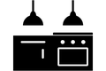 Symbol für Induktionskochfeld mit mehreren Kochzonen Symbol für Induktionskochfeld mit mehreren Kochzonen
