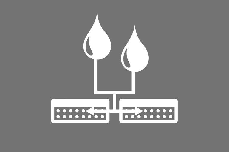 Symbole pour l'adoucissement de l'eau