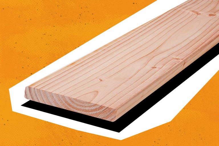 Planche en bois naturel avec veinure apparente