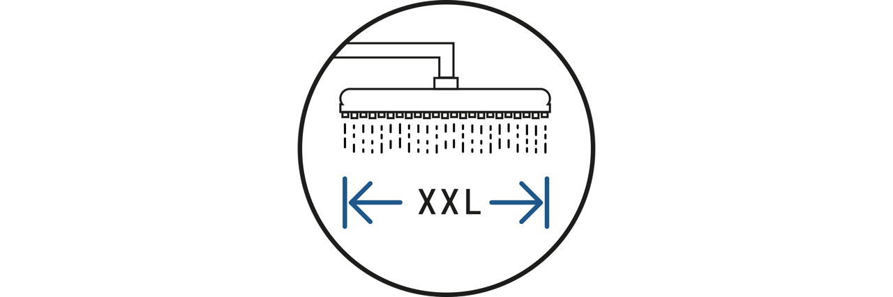 Symbole de pomme de douche XXL