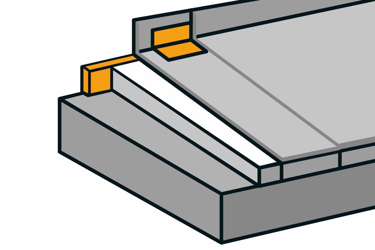 Illustration eines Wandaufbaus mit Dämmung