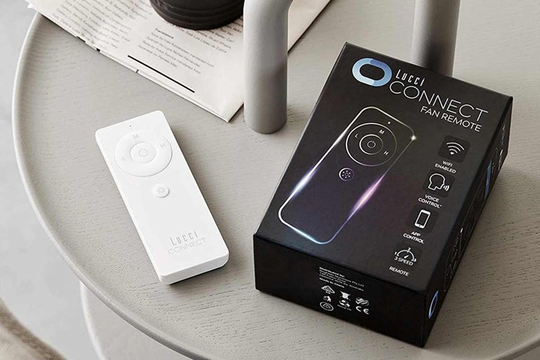 Télécommande de ventilateur Lucci Connect et emballage
