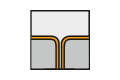 Symbole pour bords arrondis de carreaux ou de profilés