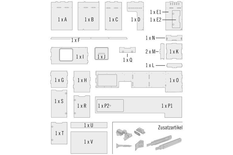 Pièces détachées pour meubles