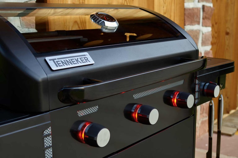 Barbecue Tenneker avec affichage de la température et boutons de commande