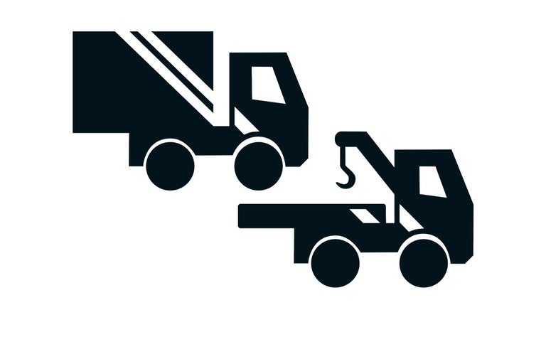 Symbole pour un camion et une dépanneuse