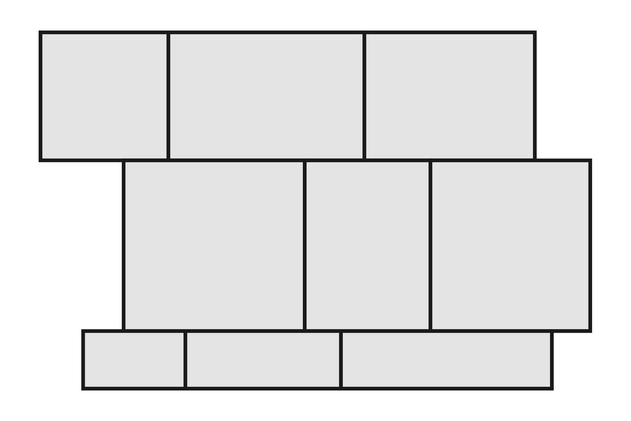 Schéma de pose pour pavés