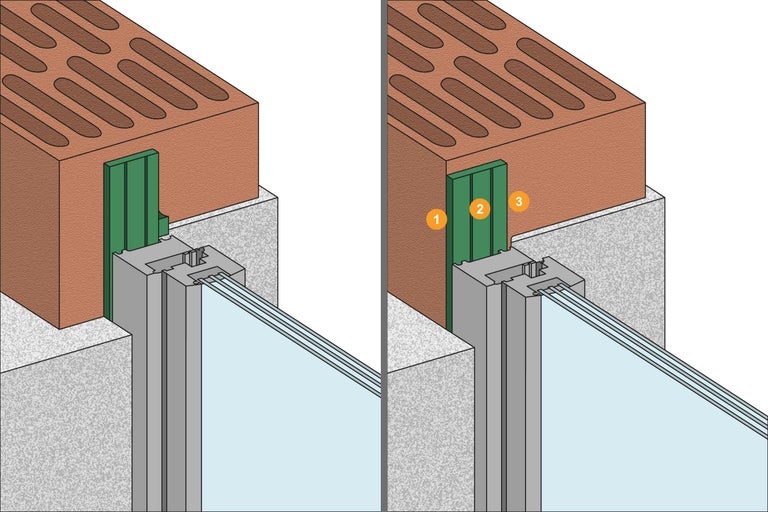 Einbau einer Fensterbank mit Dämmung und Mauerwerk
