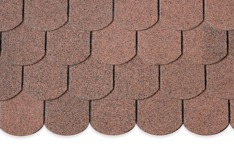 Gros plan de bardeaux bitumineux