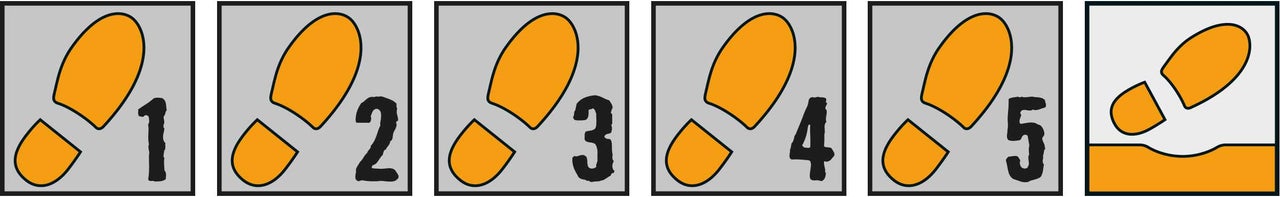 Système de marquage des pas avec numérotation