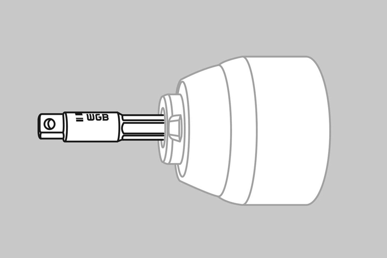 Douille de clé à pipe Logo WGB