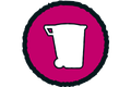 Symbole de poubelle