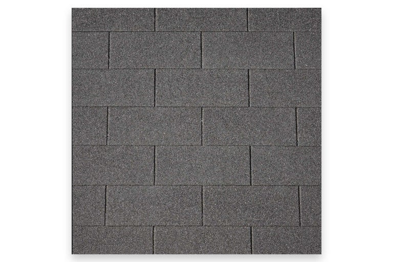 Gros plan de bardeaux de toiture rectangulaires