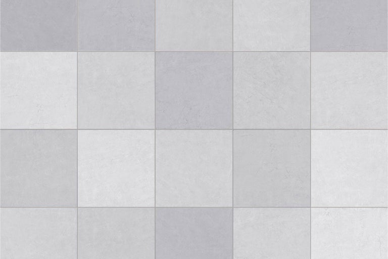 Carreaux de sol carrés avec une structure de surface uniforme en aspect pierre