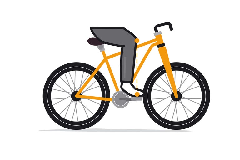 Illustration eines Fahrrades