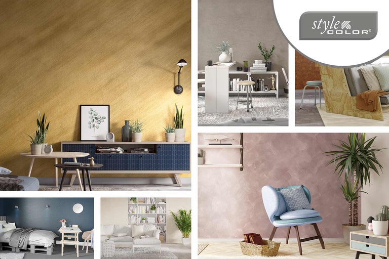 Verschiedene Wohnräume mit Style Color Wandfarben