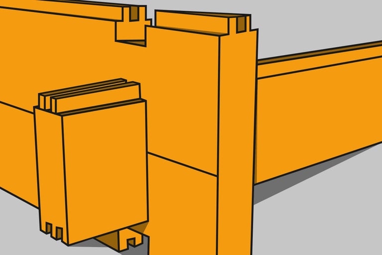 Holzkonstruktionselemente für den Bau