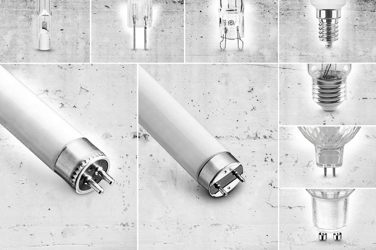 Collage de différents types de lampes pour l'intérieur