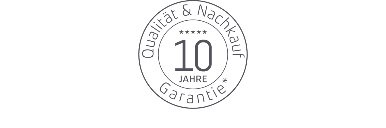 Symbole de garantie de 10 ans pour la qualité et la durabilité