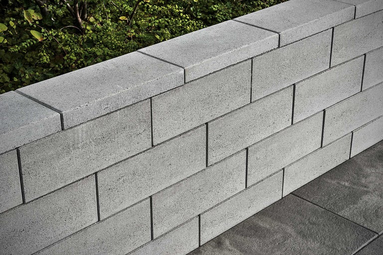 Muret de jardin en pierres de béton