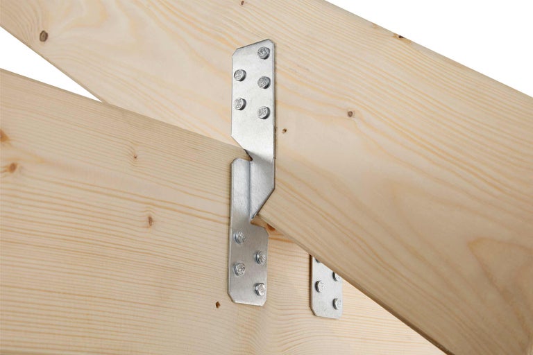 Support de chevron métallique pour assemblage de bois