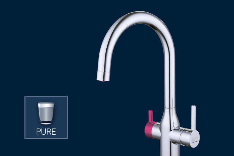 Robinet de cuisine avec système de filtre à eau