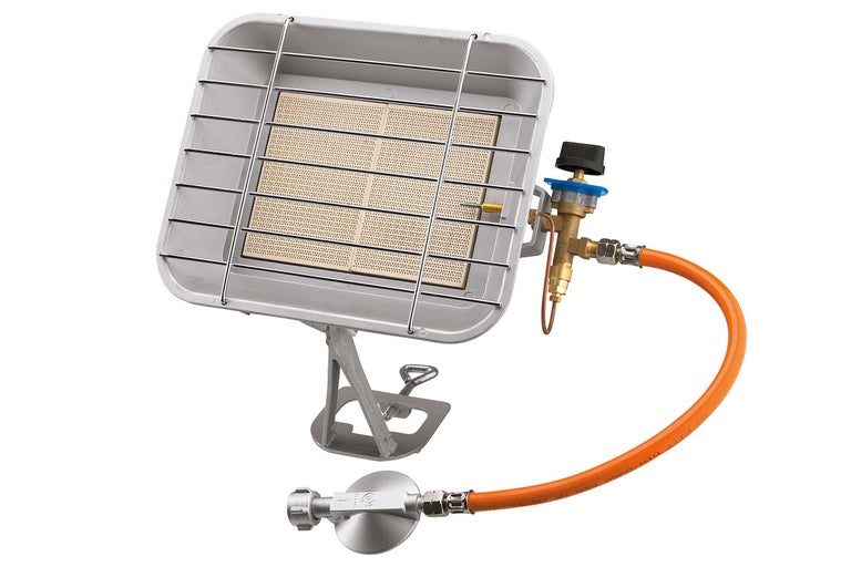 Radiateur à gaz avec tuyau et régulateur