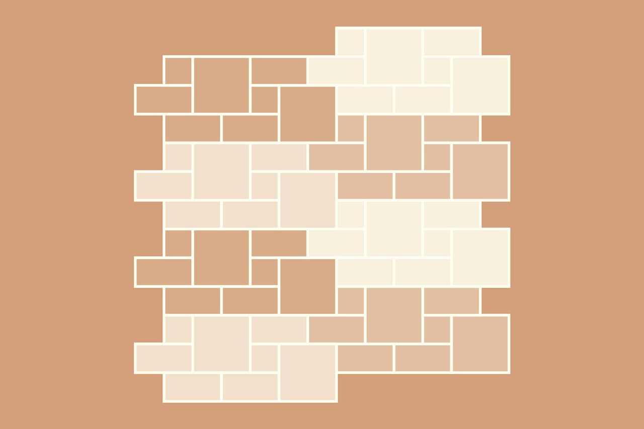 Motif de pose pour pavés