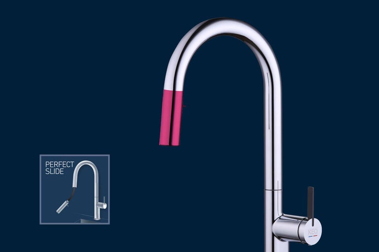 Robinet de cuisine avec bec haut et fonction Perfect Slide