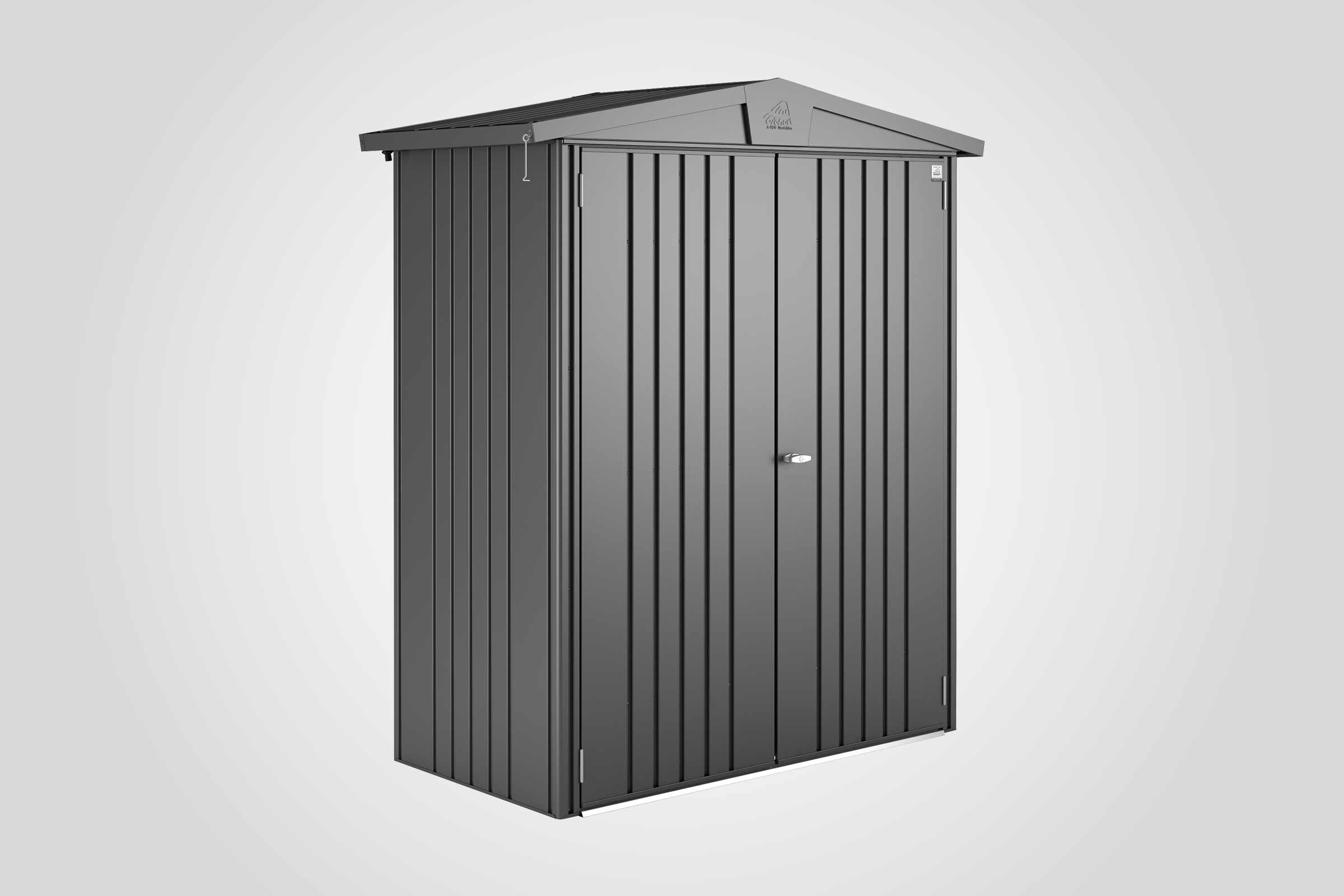 Abri de jardin en métal avec une porte