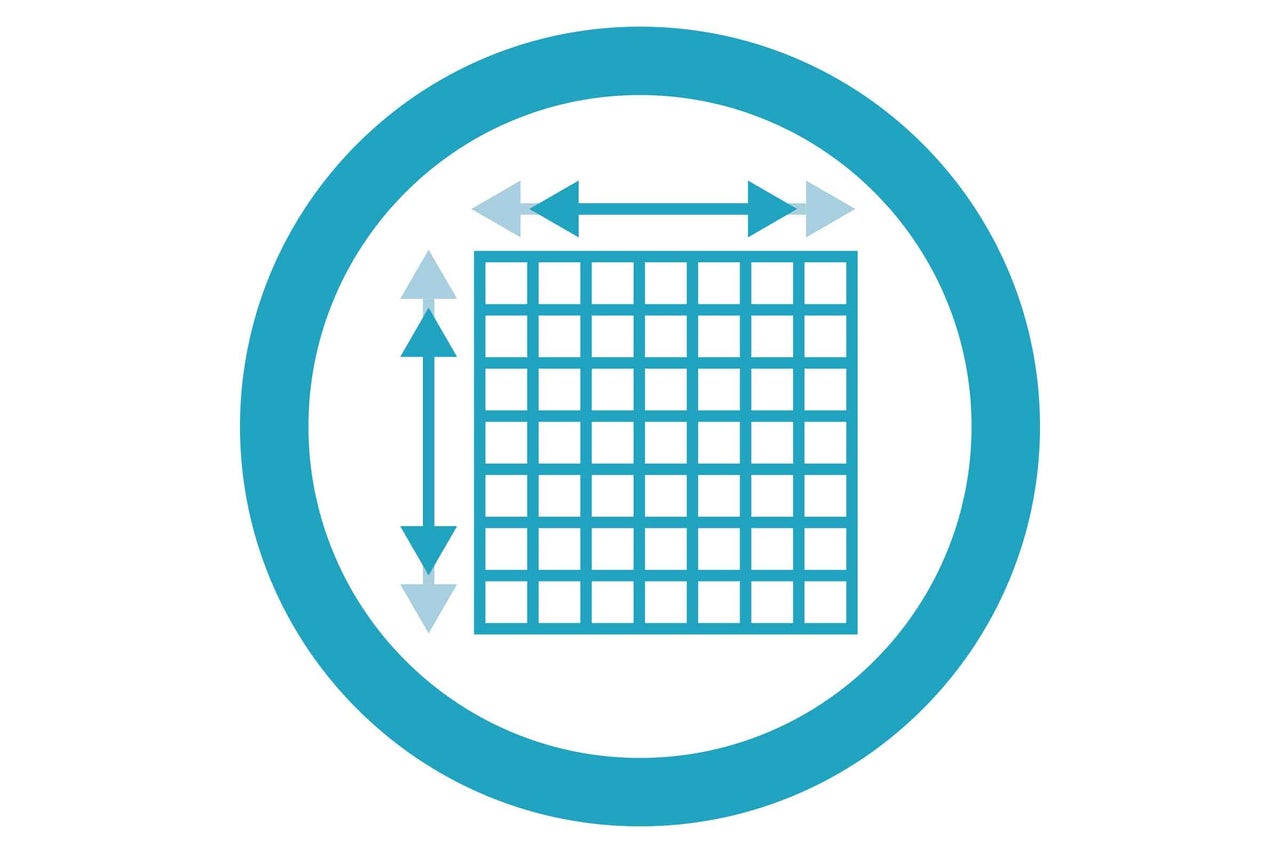 Symbole pour les dimensions et les mesures d un produit